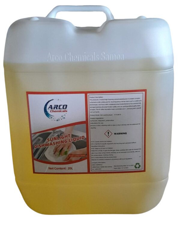 ARCO SUNLIGHT DISHWASHING LIQUID 20L